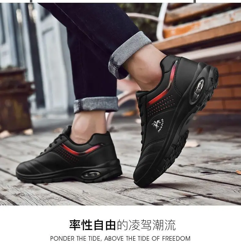 High Quality Fashion Comfort Lace-up Sneakers Breathable black grey Anti-slip men sports shoes