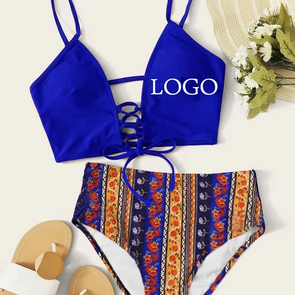 OEM Maillot De Bain Tendanc, сексуальный облегающий купальник в стиле ретро с экзотическим логотипом, индивидуальный Семейный комплект, купальный костюм