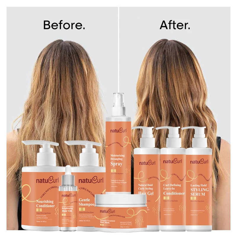 Custom Logo Chemical-free Organic Hair Care Curly Hair Oil for Deeply moisturizes and Repairs damaged hair