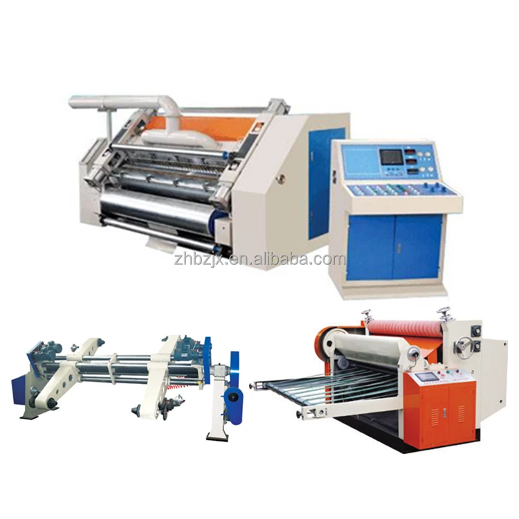 ZHENHUA DW Fingerless Automatic Corrugated Cardboard Production Line Full Set For Making Paperboard Machine