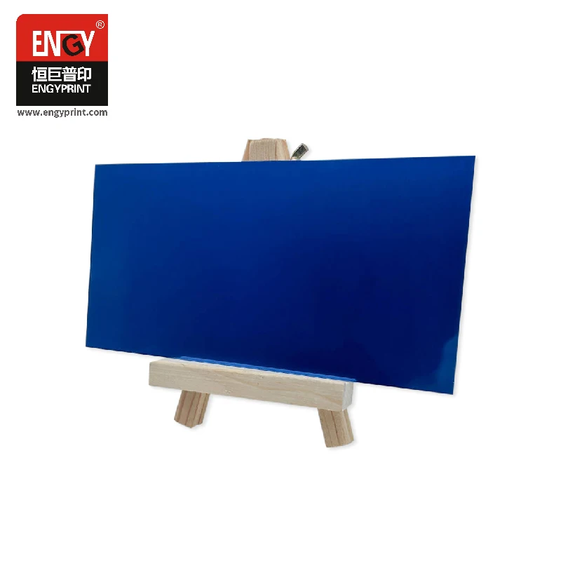 BLUE ALUMINIUM LASER PLATE FOR PAD PRINTING