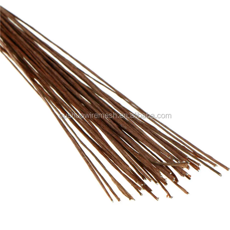 Florist supply 18 - 30 gauge flower stem stub wire craft floral iron wire for artificial floral decoration and cake craft