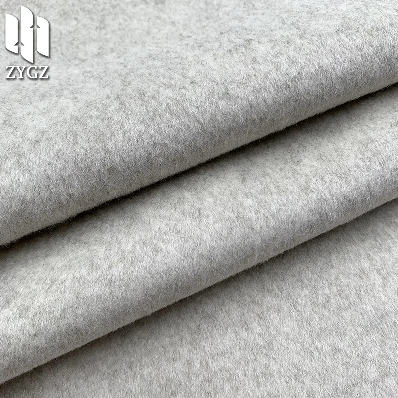 TR elastic single-sided barbed wool overcoat fabric Spot wholesale antelope cashmere winter warm fabric