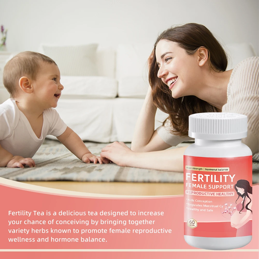 Top quality factory custom rebranding female fertility improve tablets womb candy girls booster fertility tablet