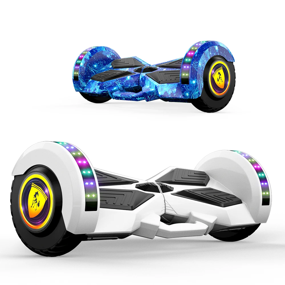 China Yongkang 700w Kick Electric Scooter Go Kart 2 wheel Hoverboard Music Speaker LED 6.5 Inch Hoverboard  E Scooter