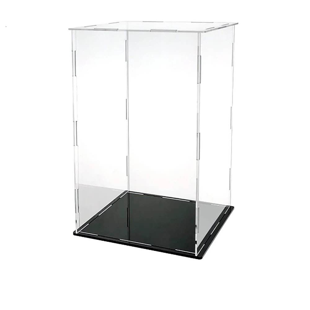 clear stackable plexiglass square big acrylic top  box