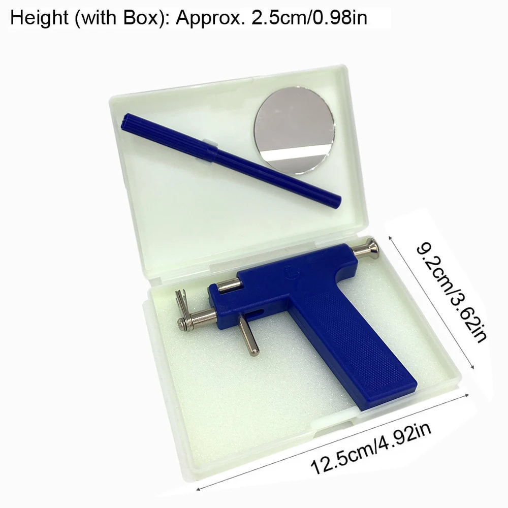 Blue Plastic Ear Piercing