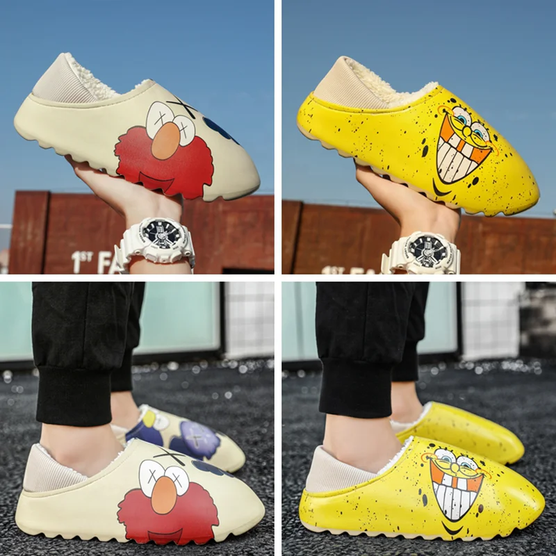 Drop Shipping High Mickey Slippers Frozen Lobster Leather Women Slides Ladies Slippers Outdoor