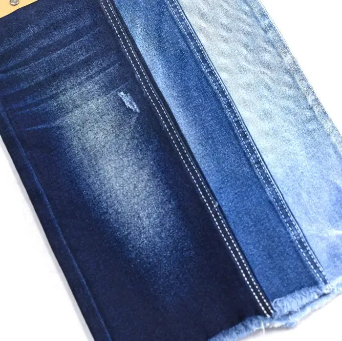 stretch dark blue denim fabric