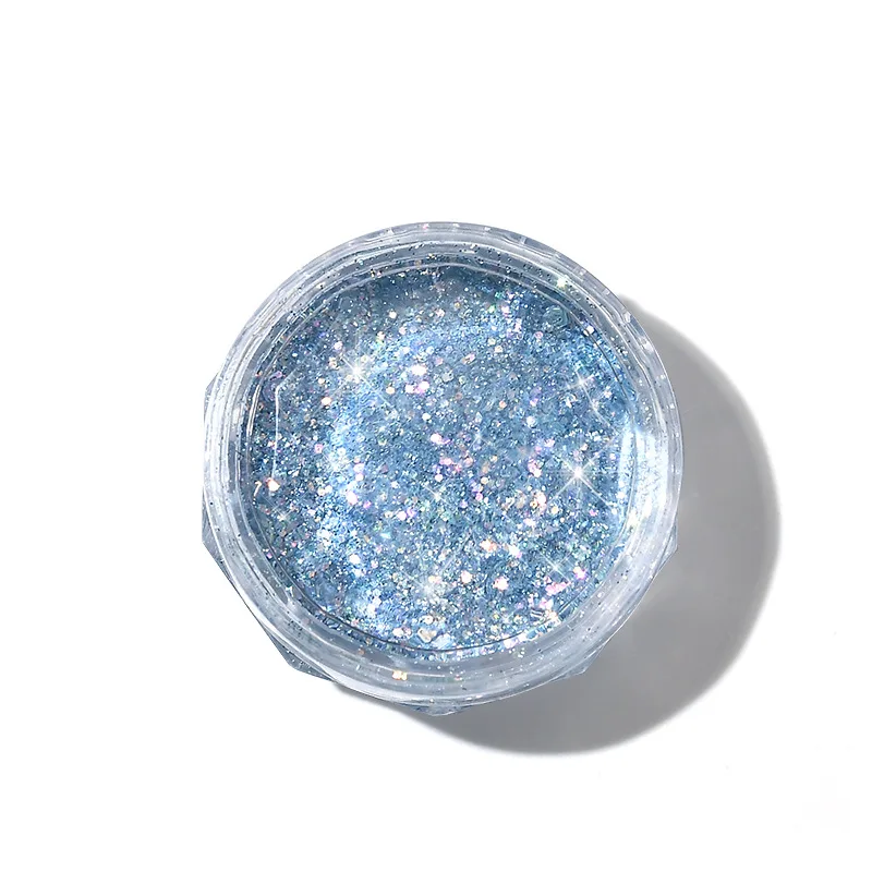 Reflective Thermal Nail Powder Glitter Nail Shinning Crystal Rhinestone Sequin Chrome Pigment UV Gel Polish Nail Decoration