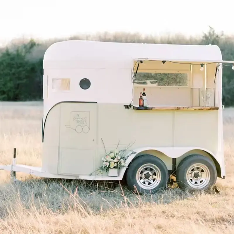 Индивидуальные пиццы кофе бургер коктейль лошадь концессионный Трейлер с окнами продаж