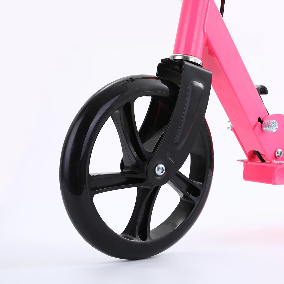 2PCS 200MM Large Wheels Foldable Foot Scooter with Adjustable Height  for Adults Suspension Comfortable Kick Scooter