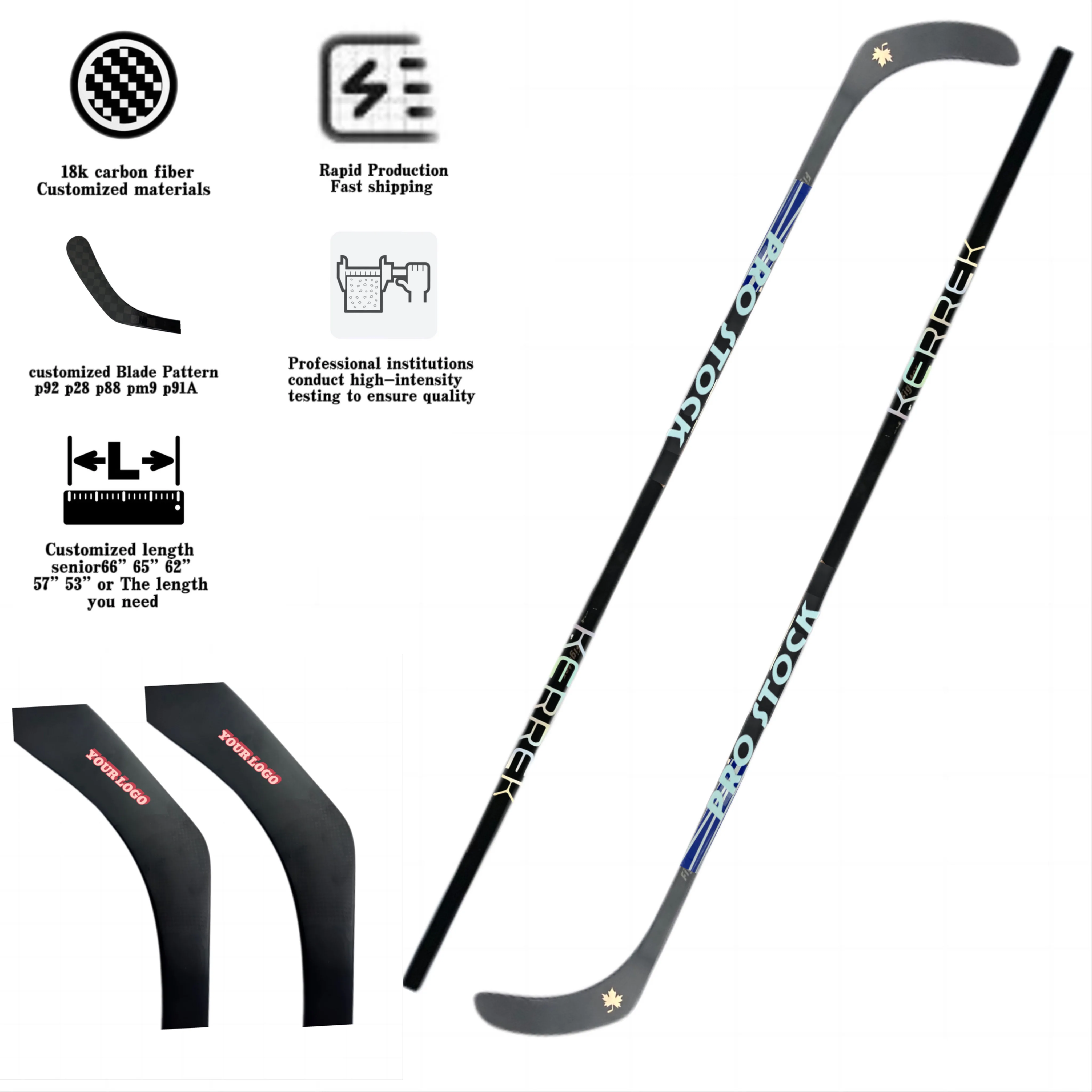Top Manufacturer With Custom Logo Design/Custom Excellent Hockey Equipment /Blank Hockey Sticks/Composite Hockey Sticks Factory