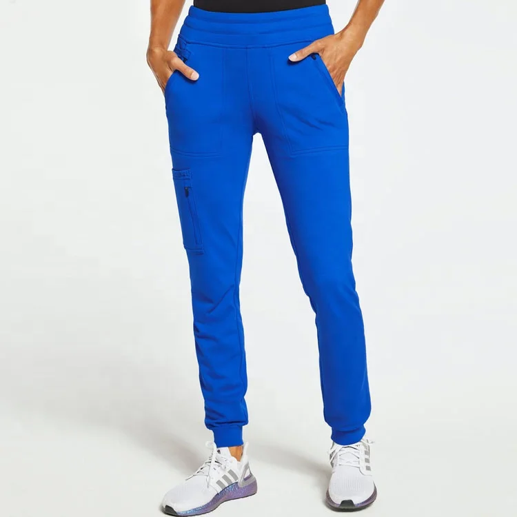 Wholesale Scrub Vendors Custom Embroidery 4 Way Stretch Fabric Hospital Uniform Nurse Scrub Set Suit