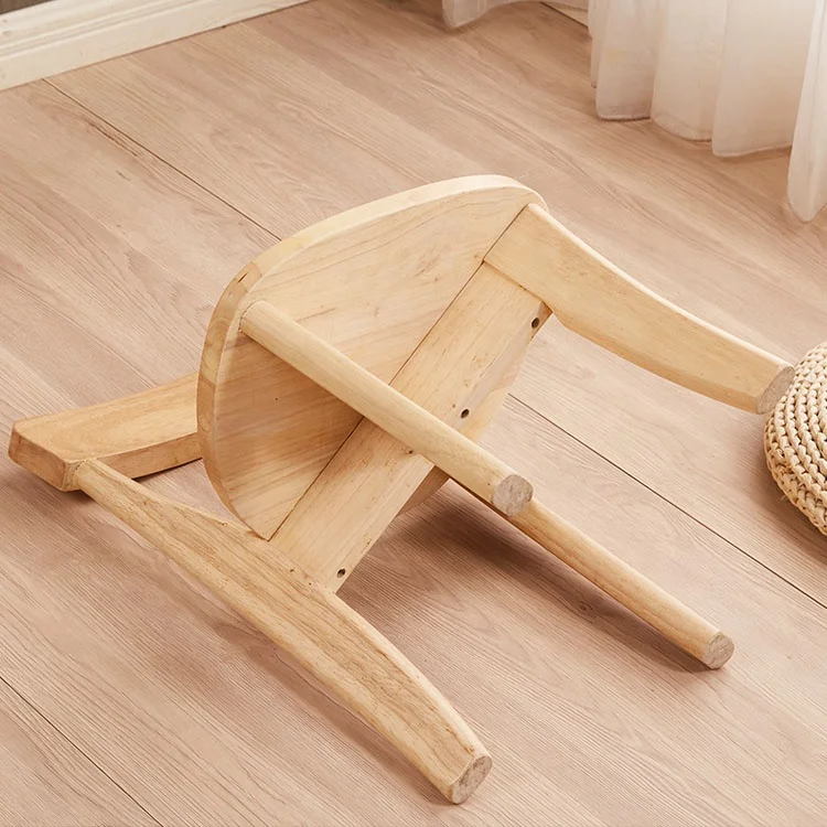 kids furniture wholesale customized small natural solid wood children chair