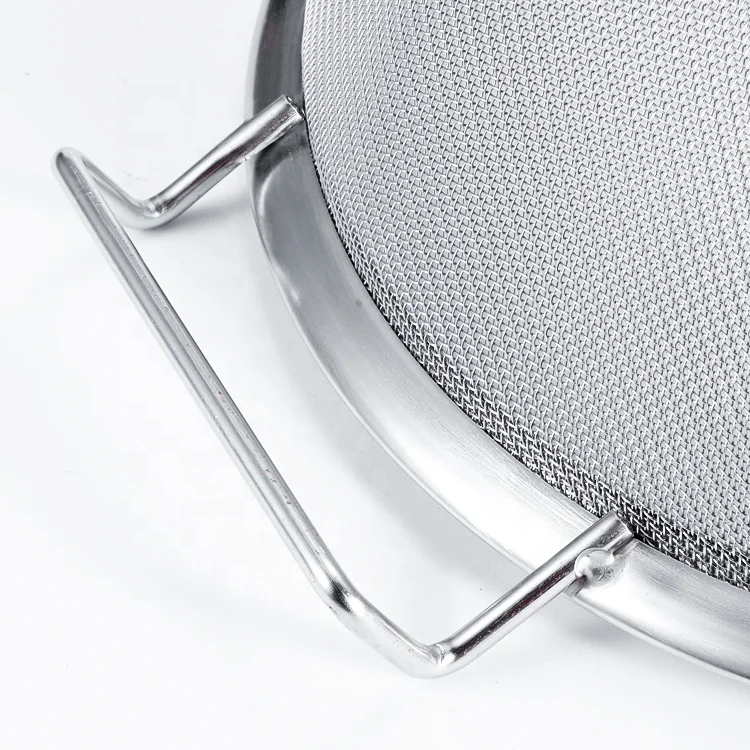 Rice Strainer Stainless Steel Colander and Kitchen Strainer with Side Drainer for Rice, Vegetables & Fruit Colander