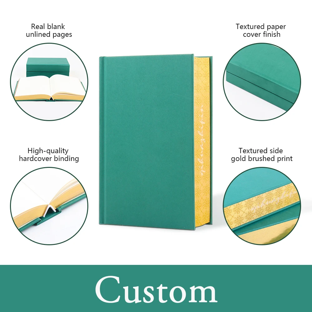 Wholesale Book Shelf Fashion Designer Decorative Hardcover Textured paper cover finish Coffee Table Books Decor Books