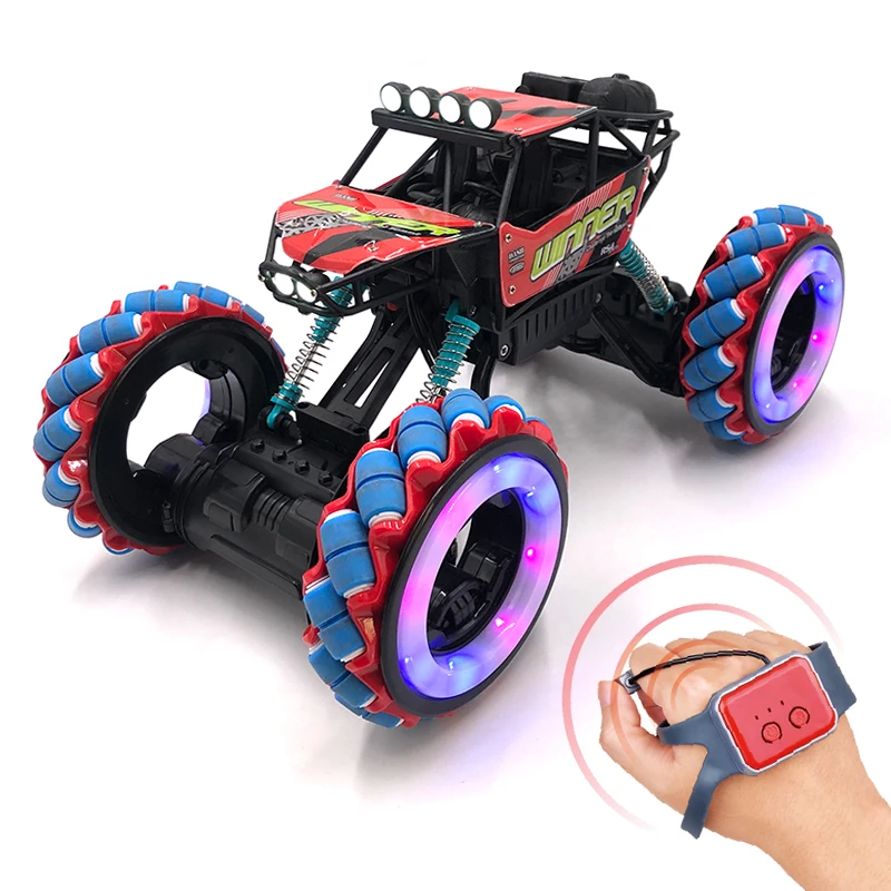
4wd sensing hand controlled watch gesture car remote control toy rc monster truck rock crawler 