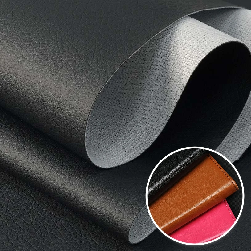 0.4mm High Grade Ultra Smooth Free Sample Microfiber Fabric PU Leather Phone Cover Fabric Leather Cover Material