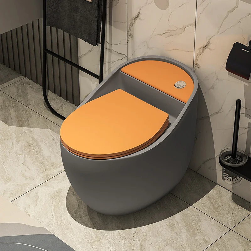 New design sanitary ware modern grey egg shape toilet bowl color inodoro bathroom wc one piece ceramic toilet