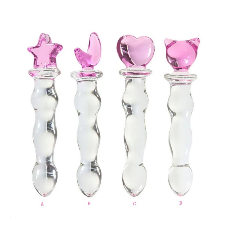 2023  Artificial adult toys Large Crystal Anal Beads Butt Plug Giant Pyrex Glass Dildo Sex Toys for Women Masturbation
