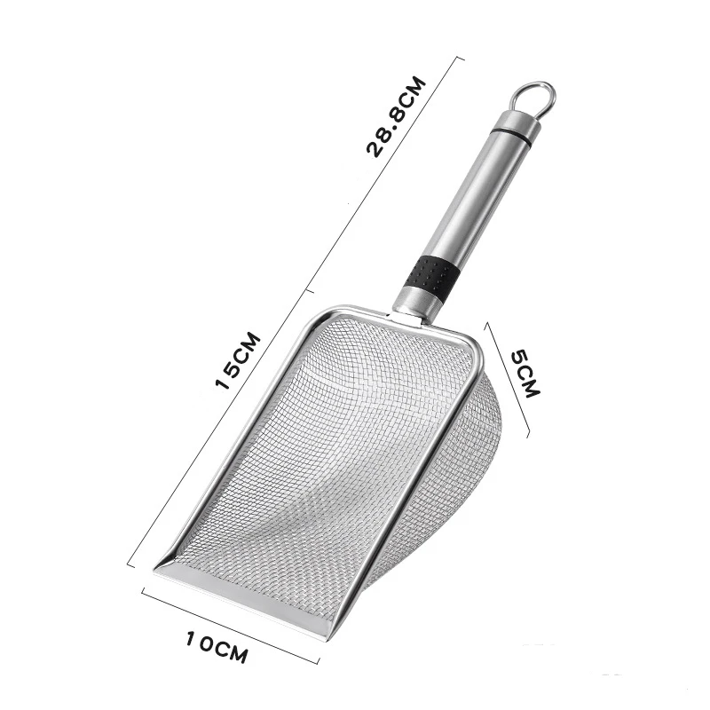 Large Cat Litter Shovel With Large Hole Bentonite 4.3/5.0mm Rutin Chicken Crawling Pet Excrement Shovel
