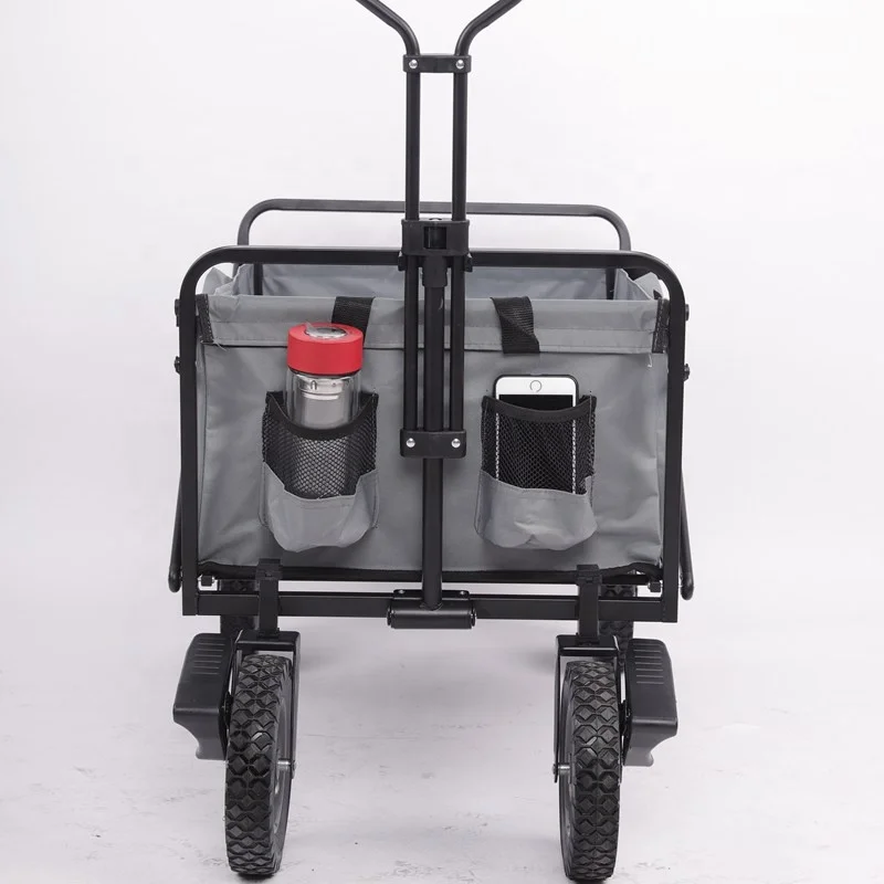 Hot Sale Folding Steel Wagon Outdoor Garden Cart Utility Beach Fishing Wagon Hand Carts