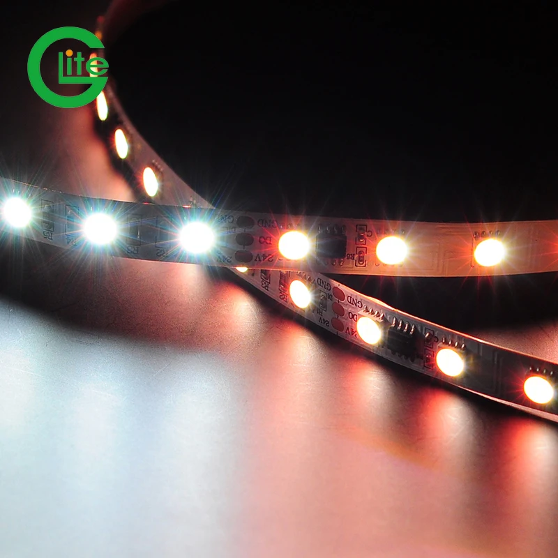 Glite Good Price Digital TM1814 RGBW 60LEDs/m DC24V IP20 LED strip for Bars and KTV