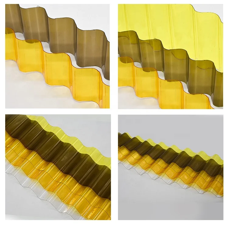 SINHAI 3mm Clear Polycarbonate Corrugated Roofing Tile pc solid sheet transparent corrugated plastic roofing sheet