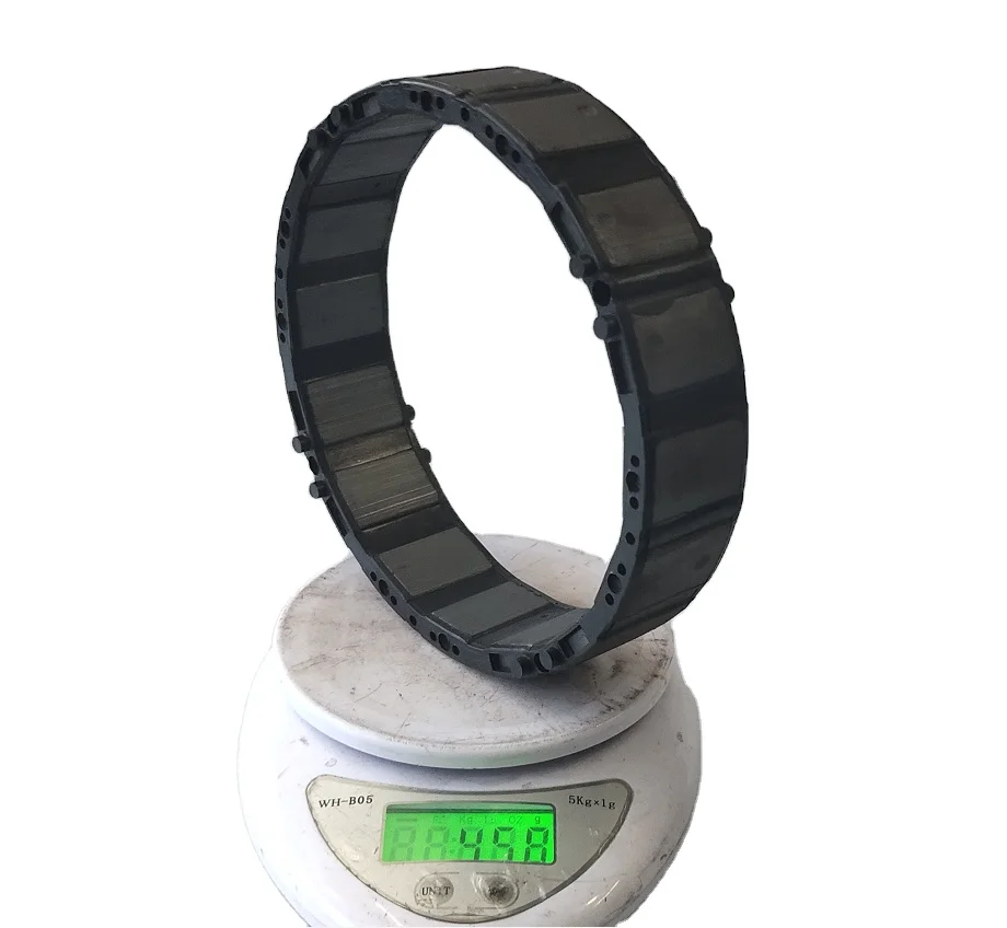 Custom  sintered multipole ring design good price Custom Injection Molding Ferrite Arc Magnet For Ceiling Fan BLDC Motor Rotor