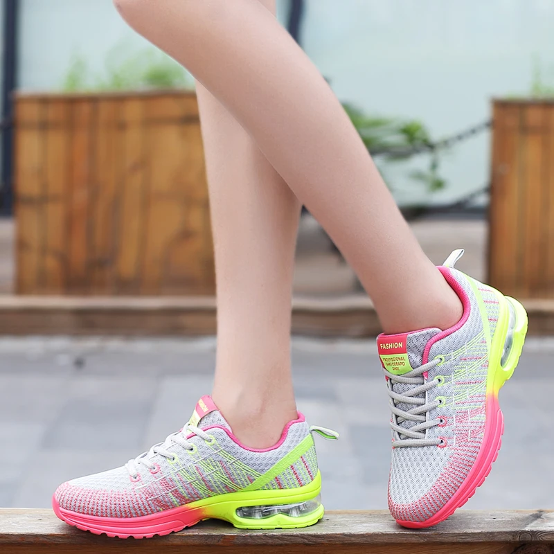 Women Tennis Athletic Fitness Shoes Breathable Trainers Shoes Plus Size Outdoor Casual Sport Shoes tenis feminino