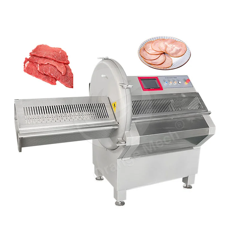 ORME Electric Meat Steak Cheese Cut Machine Commercial Automatic Sausage Frozen Meat Beef Jerky Bacon Slicer