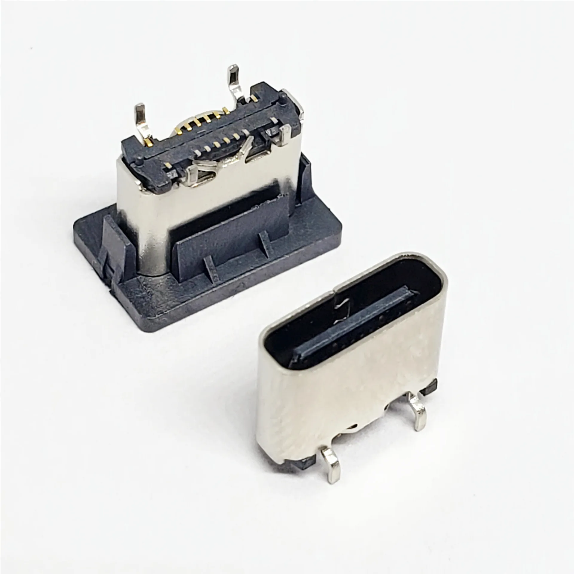 180 degree Smt 16Pin B Typec Female Typec Usb Smd vertical Charging Port Connector For Mobile Phone Micro Charging Pin