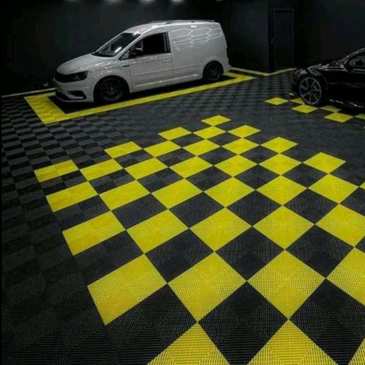 Мастерская Pp Легкая установка комнатная квадратная напольная плитка для гаража для продажи