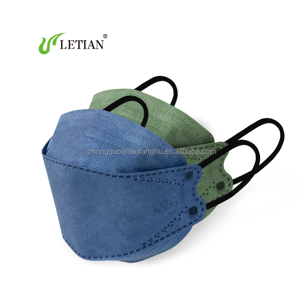 Letian high quality Custom KF94 mask Factory Breathable KF94 Face Mask Earloop KF94 melt blown protective mask face