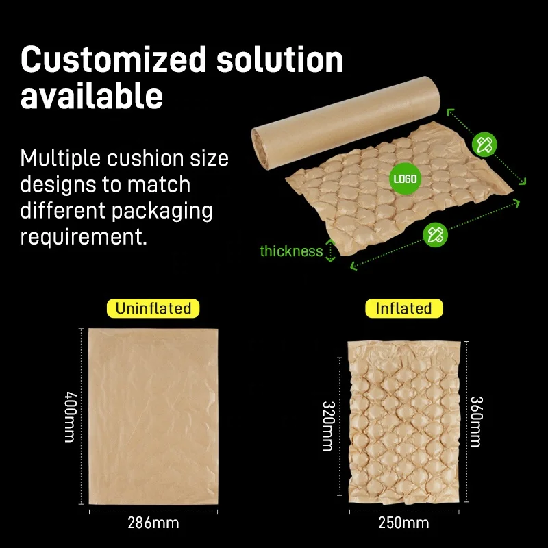 40cm Width Space Filling Bubble Type Inflatable Cushion Packing Film Roll Air Bubble
