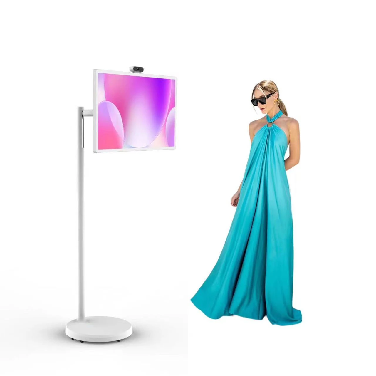 Smart rotate lg screen 24 inch  incell touch display lcd dual microphone ultra 2K android 12 TV television