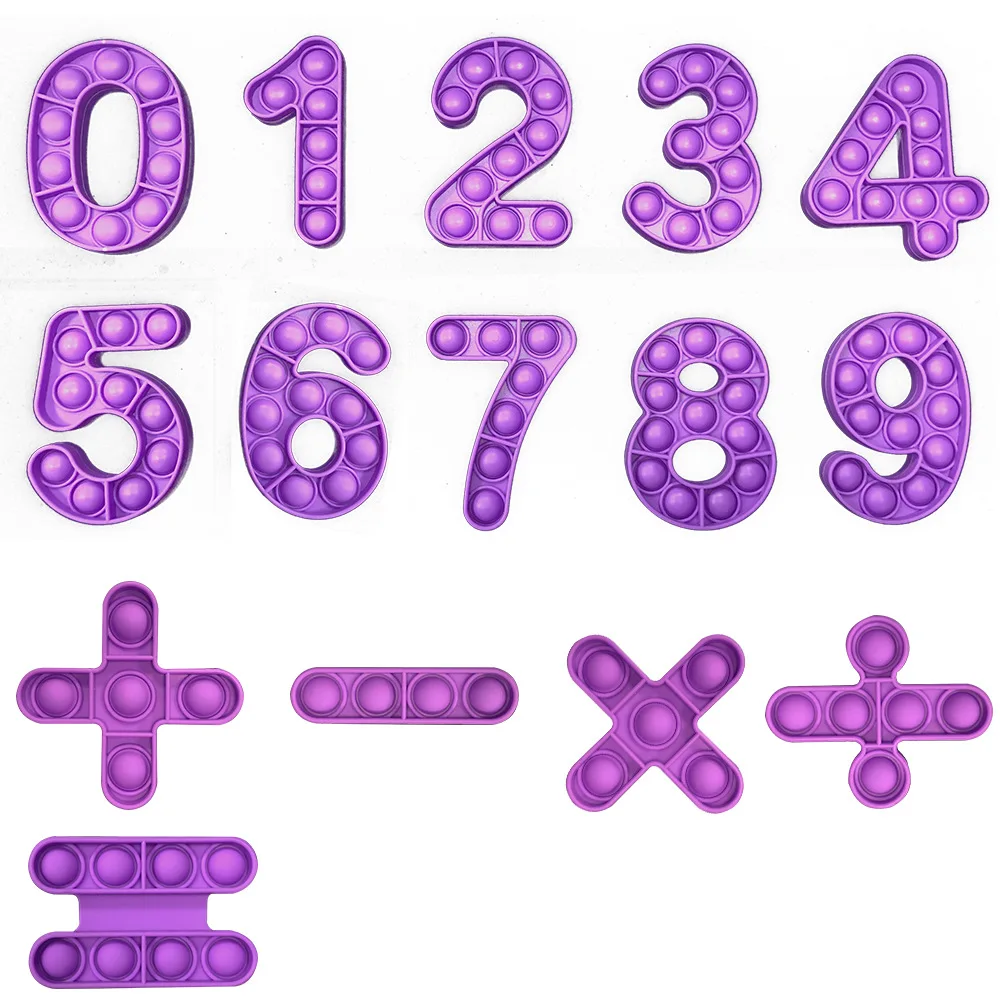 New Arrival Hot Sale Fidget Popping Push Bubble Relief Anxiety Stress Silicone Press Digital Decompression Toy