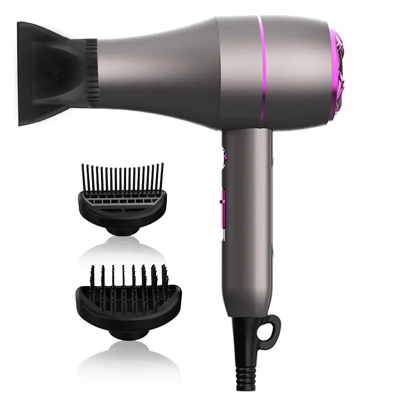 New Arrive High Power Salon Fast Heating Hot and Cold Electric Hair Dryer with Comb & & Styling Nozzle Blow Dryers Customize
