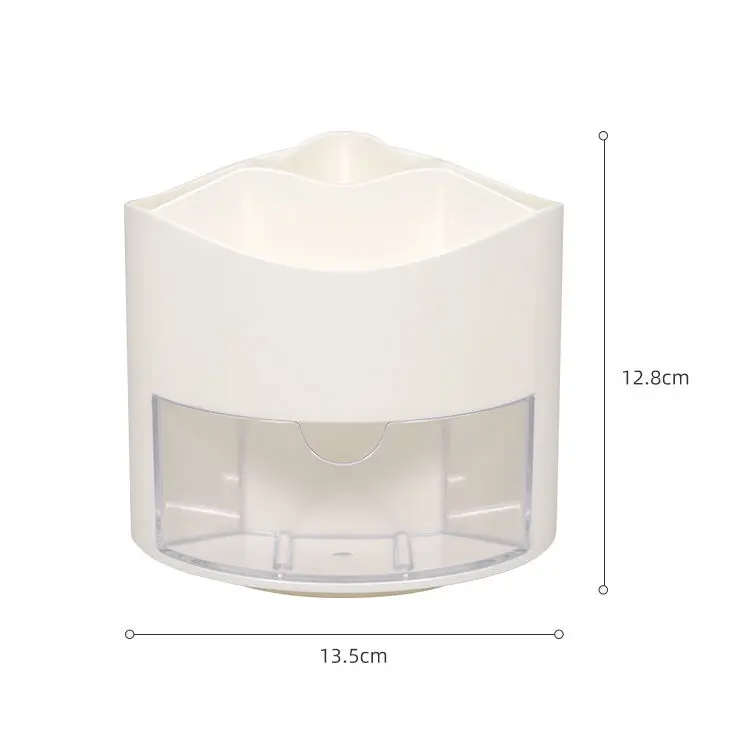 2023 New Product Multifunctional plastic desktop storage box desk storage rotating pen holder