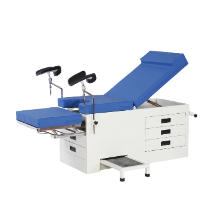 The medical gynecological examination bed cabinet type is optionally equipped with drawers and footstool