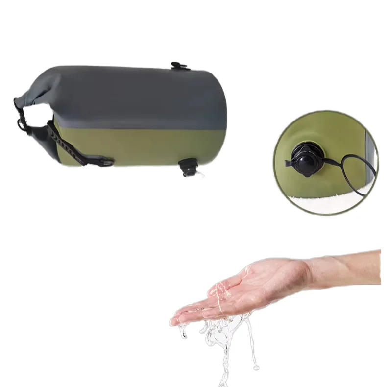 Waterproof Backpack with Dual Air Valve Inflation and Compression Sack. Gear Bag for Fishing, Hunting, Camping & Beach