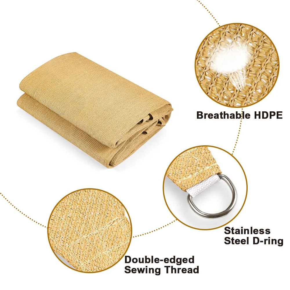 Солнцезащитный козырек, навес, прямоугольный песочный козырек, УФ-блок для внутреннего дворика, сада, улицы