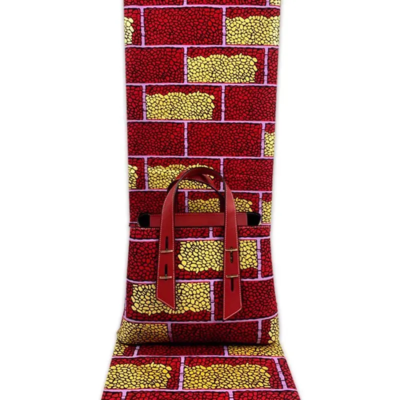 Sinya 2022 Best Price 100% Cotton Gold Wax African Wax Prints Fabric And Ankara Wax Bag Clutch Handbag