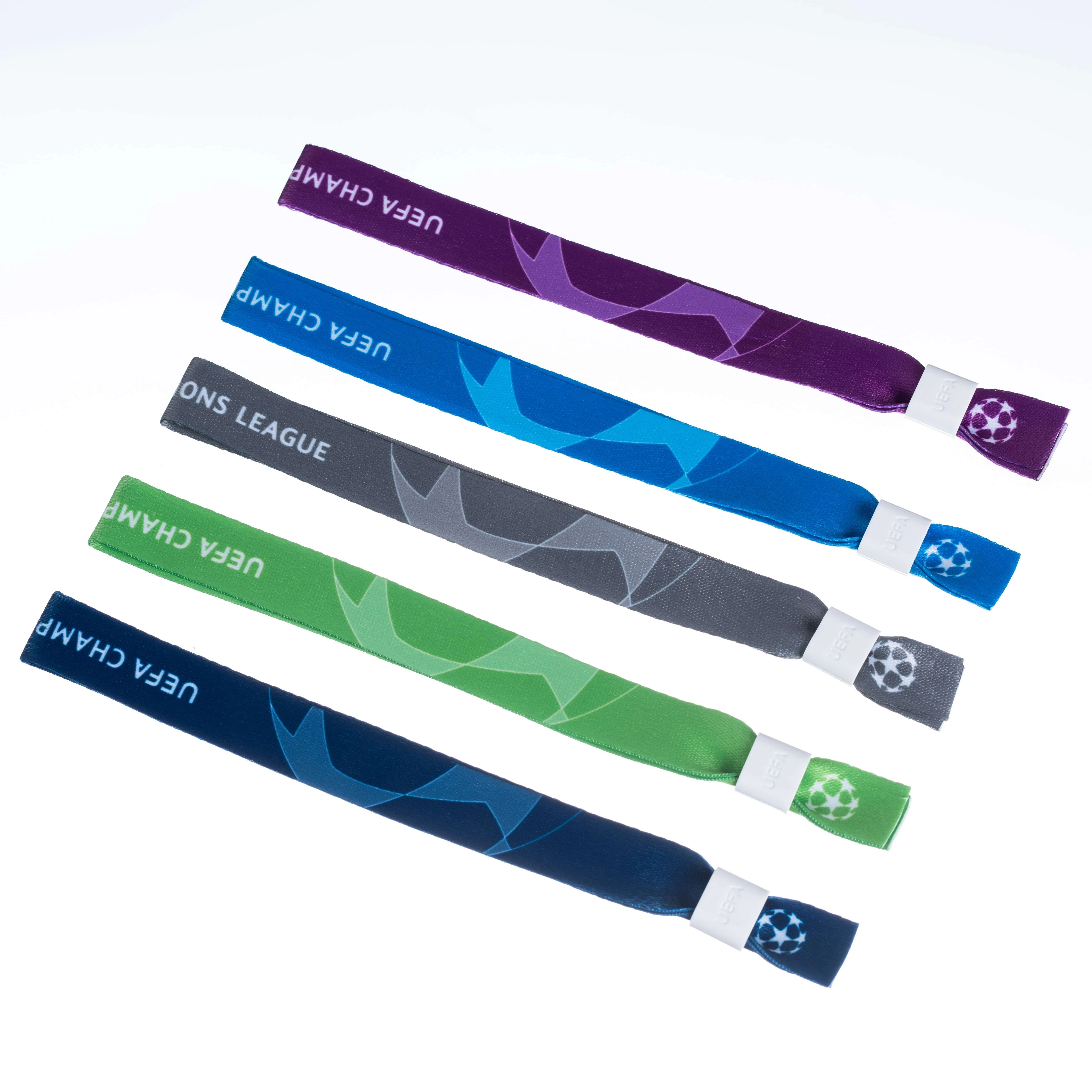 OEM высококачественный атласный тканый браслет с логотипом