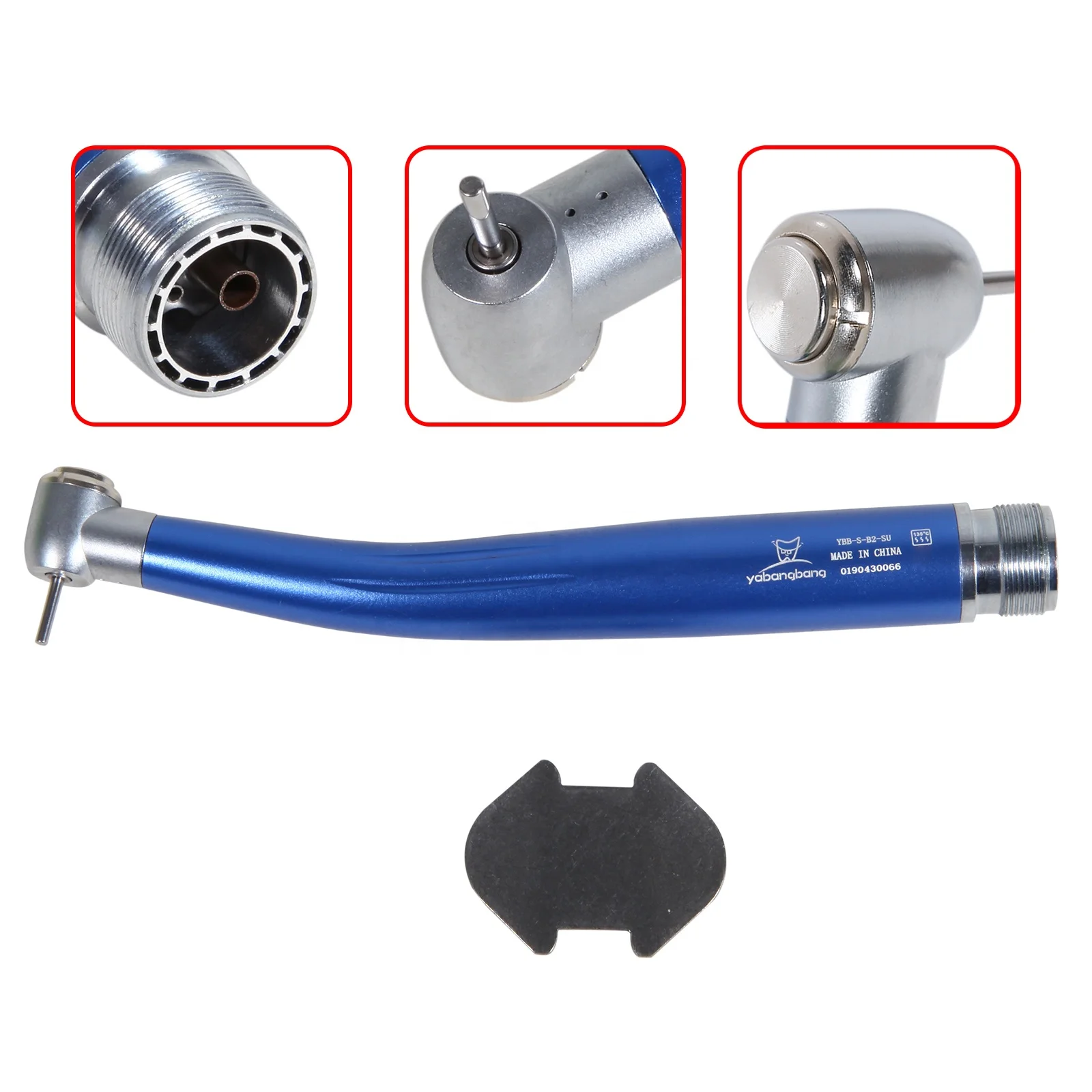 Hot Selling! Dental 2 Hole Standard Head Push Button Air Turbine High Speed Handpiece Blue Color fit NSK PANA MAX