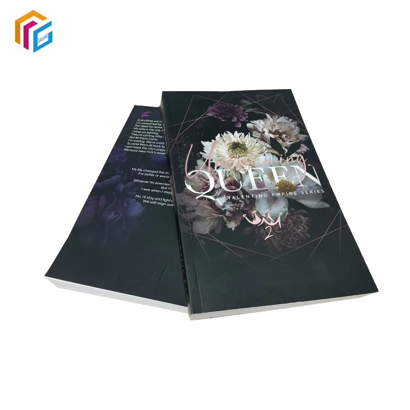 Professional Custom Course Book Printing Foil Cover Paperback Story Romance Books Print