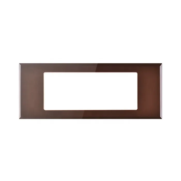 High Quality Custom Smart Socket Switch Tempered Glass Frame Panel for Home Wall Electrical Appliance