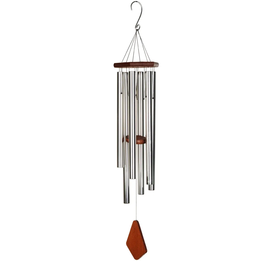44in extra large music wind chime outdoor deep tone custom Aluminum six tubes Sympathy big music Wind chimes