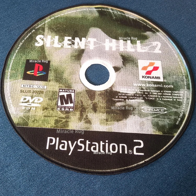 Пользовательский бесшумный дисковый коврик современный 3D-коврик с рисунком CD индивидуальная цифровая печать пользовательские коврики